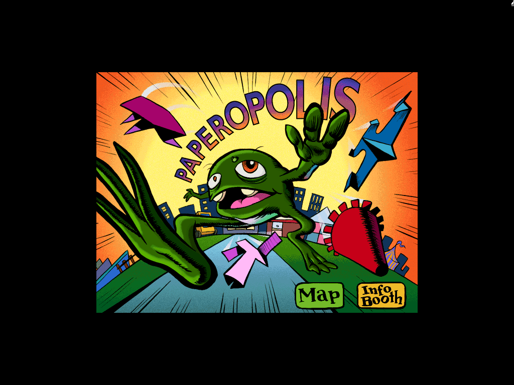 Title screen of Paperopolis