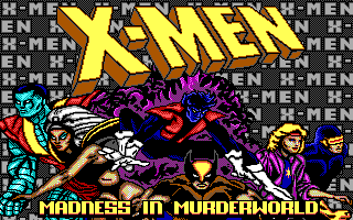 Title screen of X-Men: Madness in Murderworld