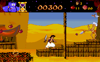 Gameplay of Disney's Aladdin