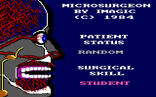Title screen of Microsurgeon