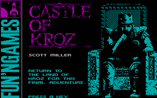 Title screen of Castle of Kroz