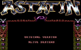 Title screen of Astatin