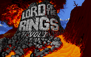 Title screen of J.R.R. Tolkien's The Lord of the Rings, Vol. I