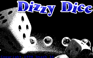 Title screen of Dizzy Dice