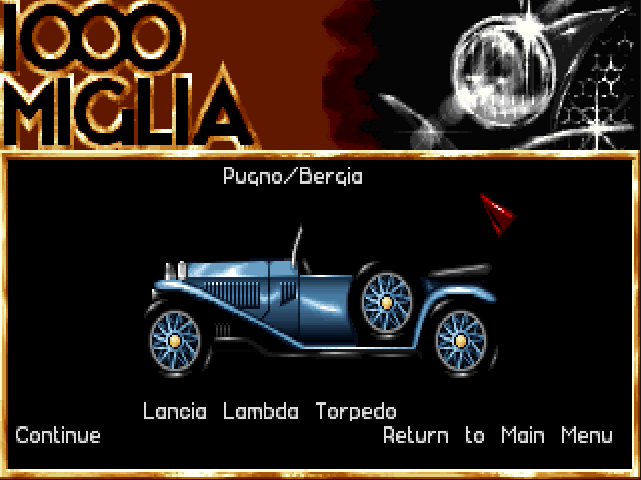 Gameplay of 1000 Miglia