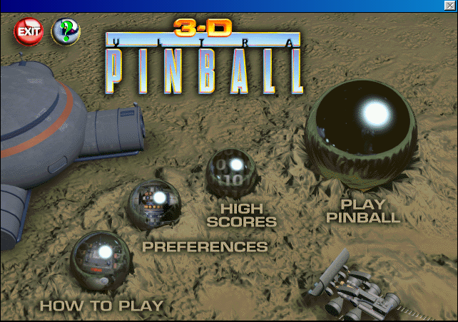 Gameplay of 3-D Ultra Pinball