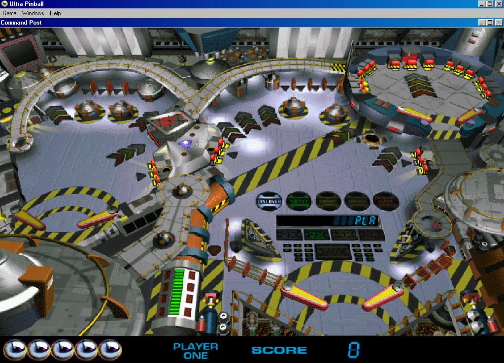 Gameplay of 3-D Ultra Pinball