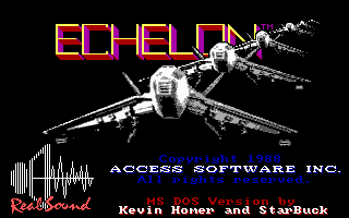 Title screen of Echelon
