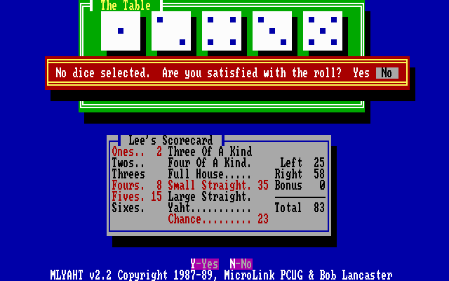 Gameplay of MicroLink Yaht