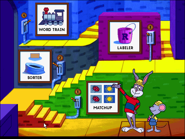 Gameplay of Reader Rabbit's Reading 1