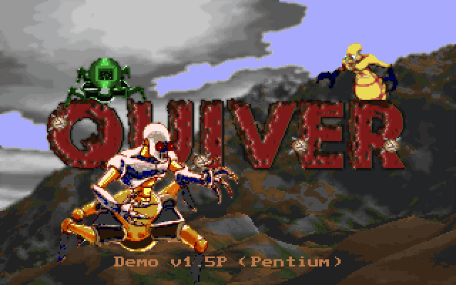 Title screen of Quiver