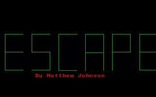 Title screen of Escape (1994)
