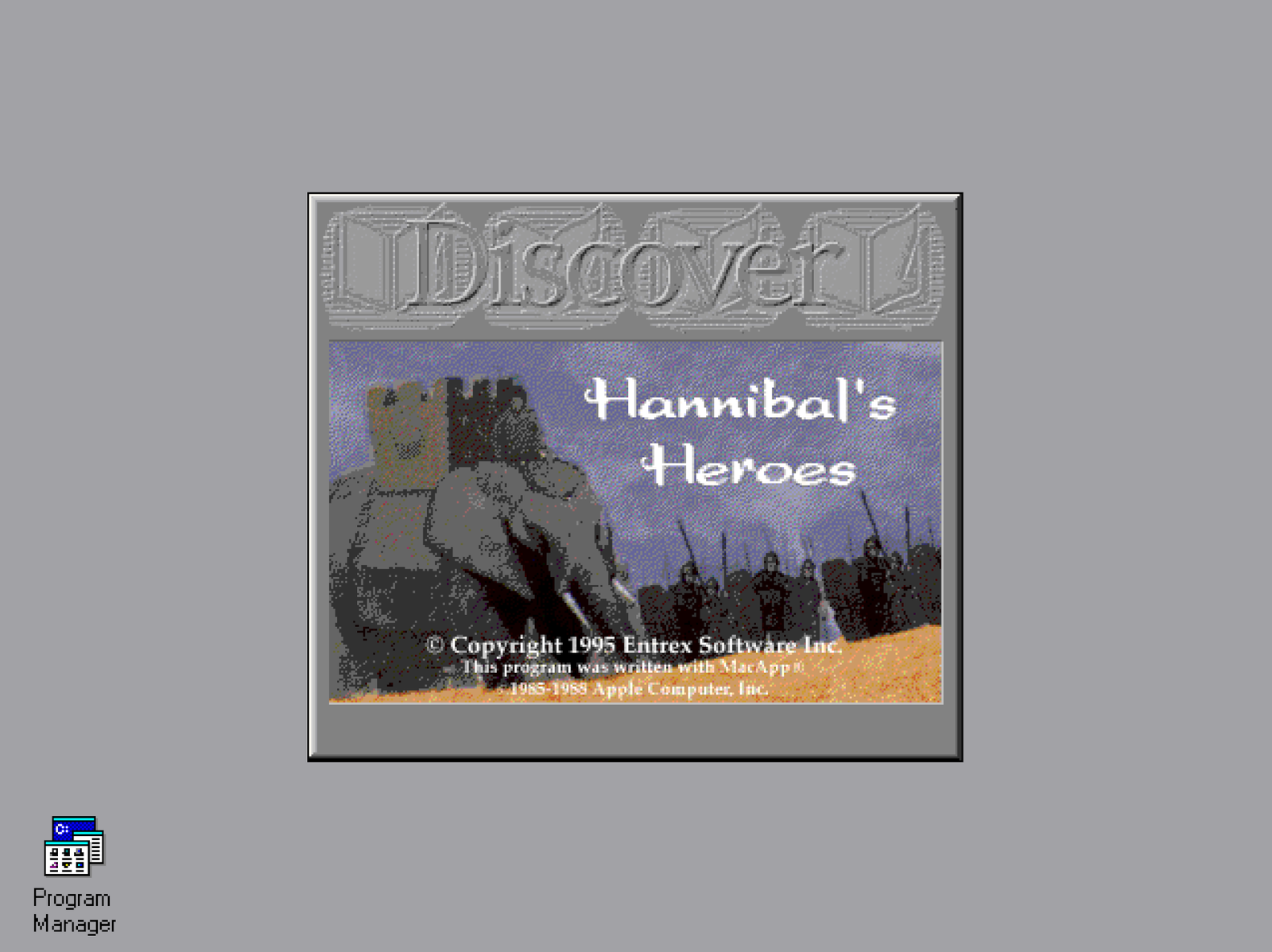 Title screen of Hannibal's Heroes