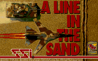 Title screen of A Line in the Sand