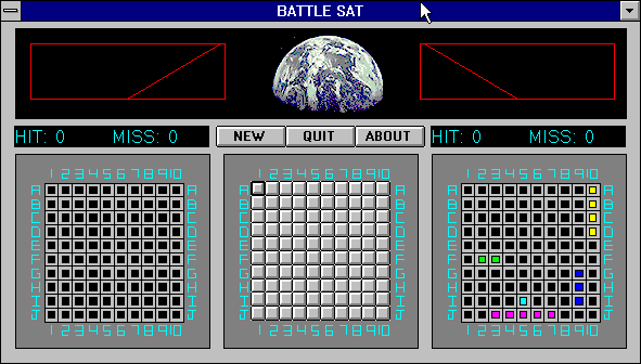 Title screen of Battle Sat