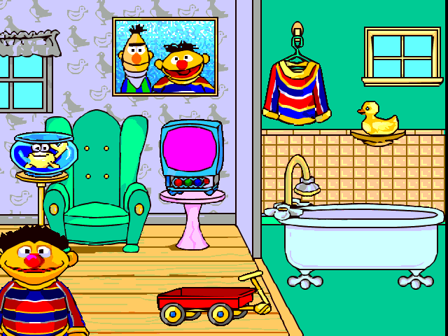 Gameplay of A Visit to Sesame Street: Letters