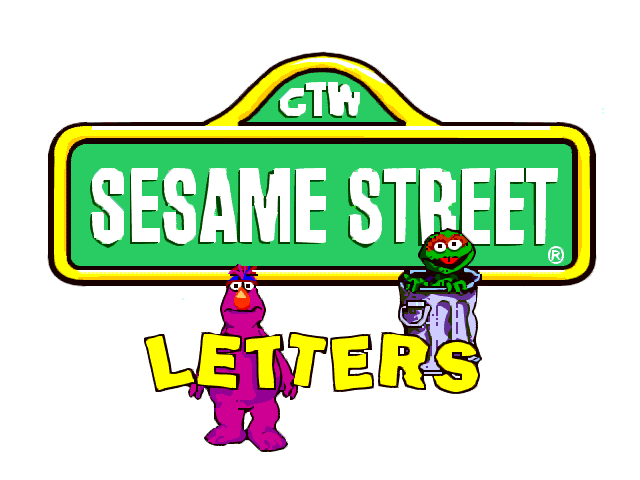 Title screen of A Visit to Sesame Street: Letters