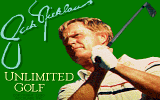 Title screen of Jack Nicklaus' Unlimited Golf & Course Design