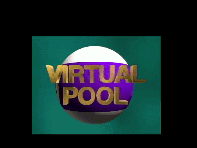 Title screen of Virtual Pool