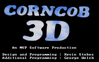 Title screen of Corncob Deluxe