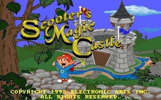 Title screen of Scooter's Magic Castle