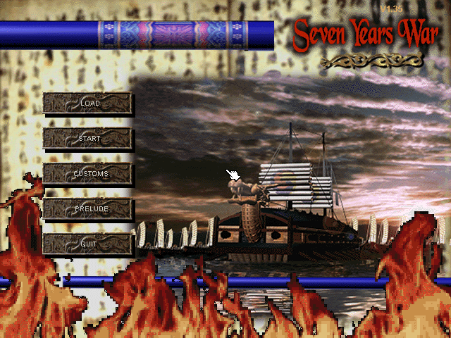Title screen of Seven Years War
