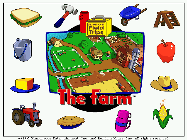 Title screen of Let's Explore The Farm