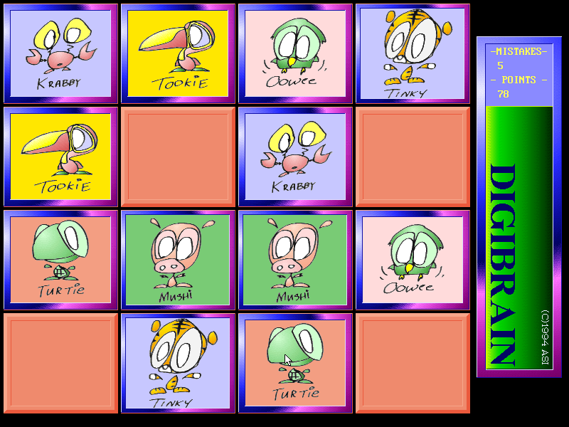 Gameplay of DigiBrain