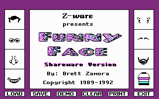 Title screen of Funny Face