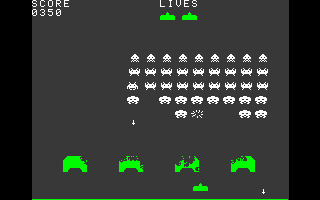 Gameplay of Invaders 1978
