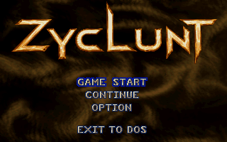Title screen of Zyclunt
