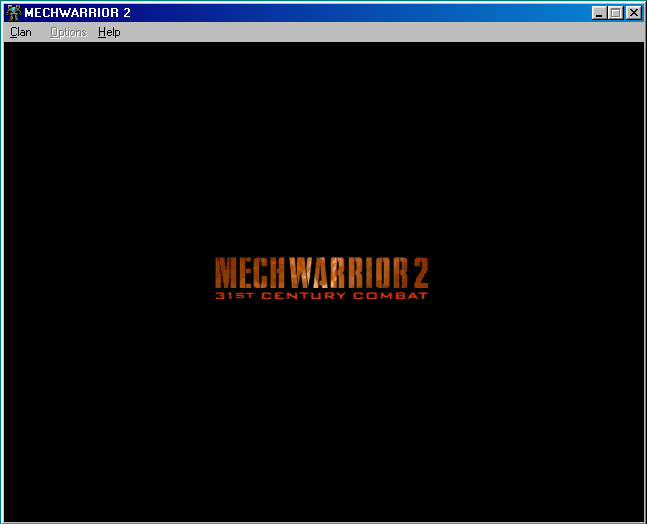 Title screen of MechWarrior 2: 31st Century Combat