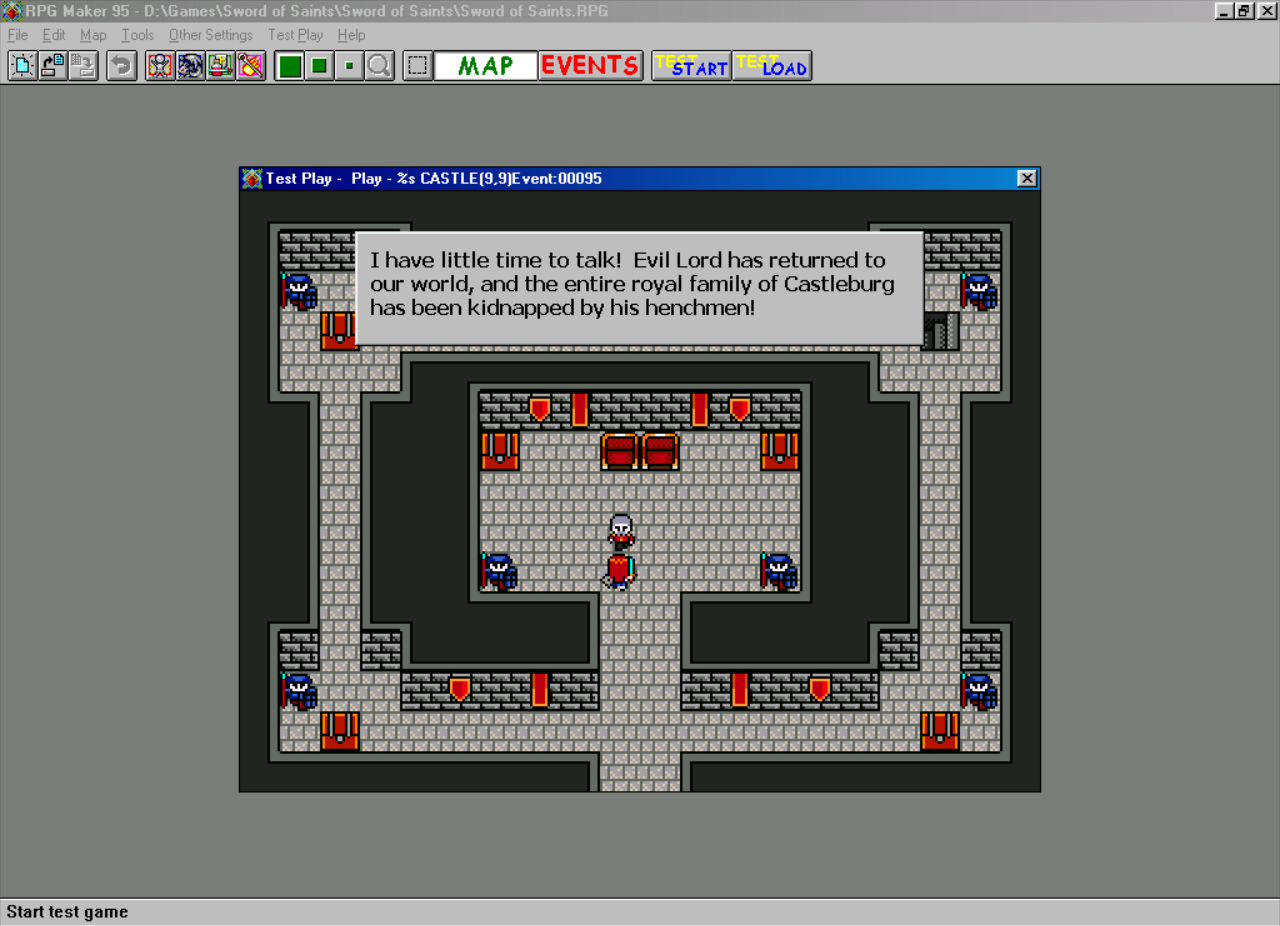 Gameplay of RPG Maker 95