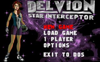 Title screen of Delvion Star Interceptor