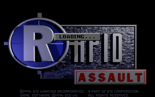Title screen of Rapid Assault