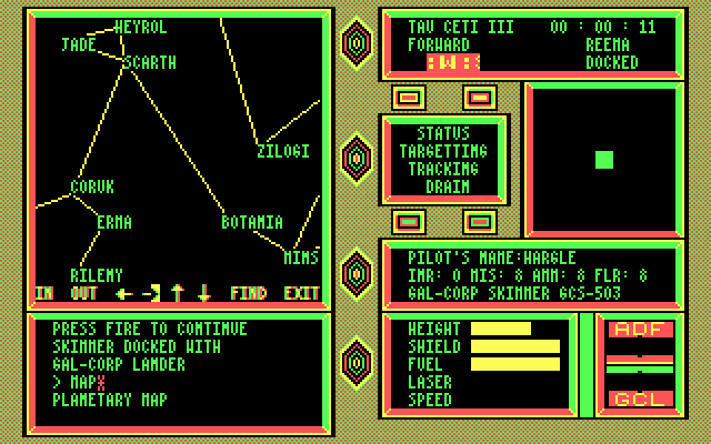 Gameplay of Tau Ceti