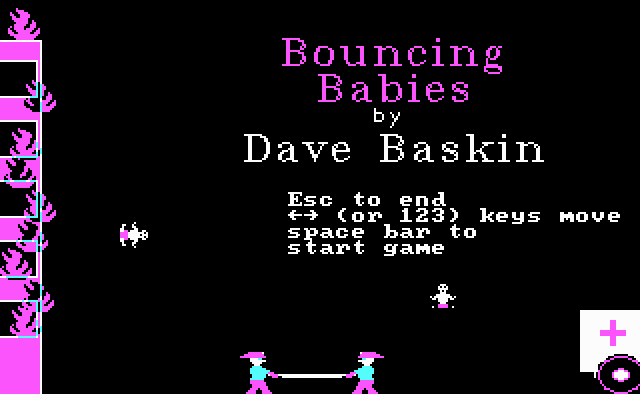 Title screen of Bouncing Babies