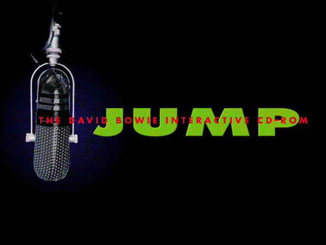 Title screen of Jump: The David Bowie Interactive CD-ROM