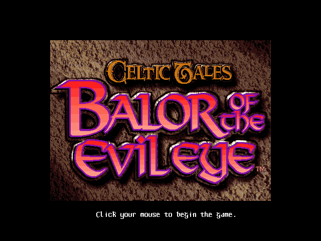 Title screen of Celtic Tales: Balor of the Evil Eye