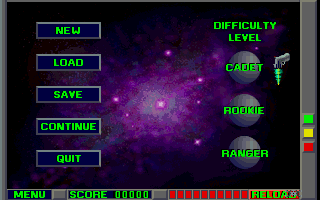 Title screen of Space Pirates