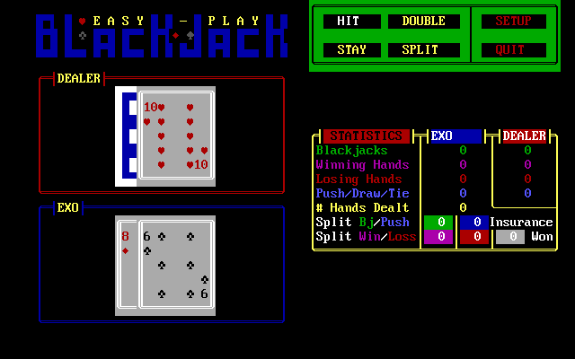 Gameplay of EasyPlay Blackjack