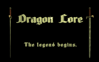 Title screen of Dragon Lore: The Legend Begins