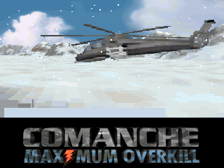 Title screen of Comanche CD