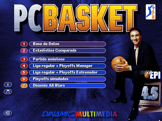Title screen of PC Basket 4.5