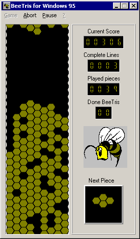 Gameplay of BeeTris