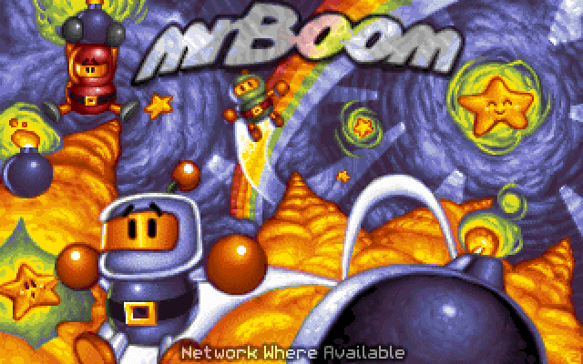 Title screen of Mr. Boom