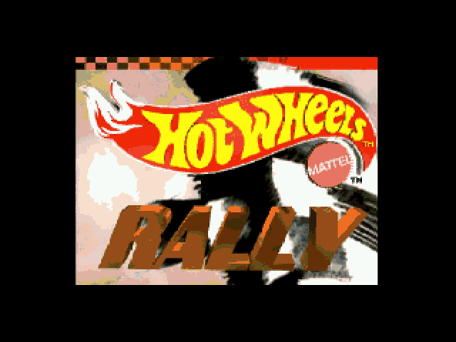 Title screen of Hot Wheels Rally