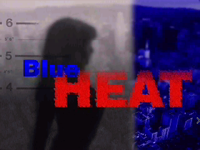 Title screen of Blue Heat
