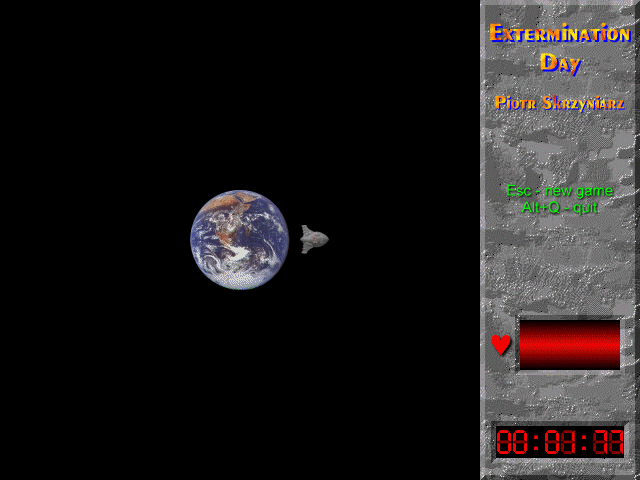 Title screen of Extermination Day