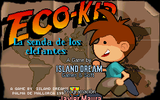 Title screen of Eco-Kid: La Senda de los Elefantes